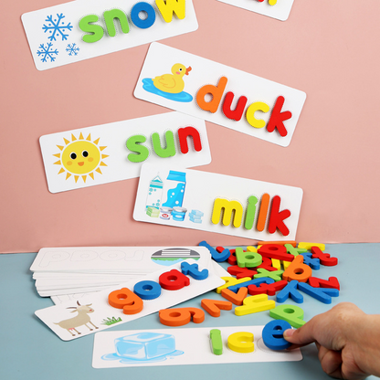 Lernspielzeug Holzbuchstaben Pädagogisches Spielset