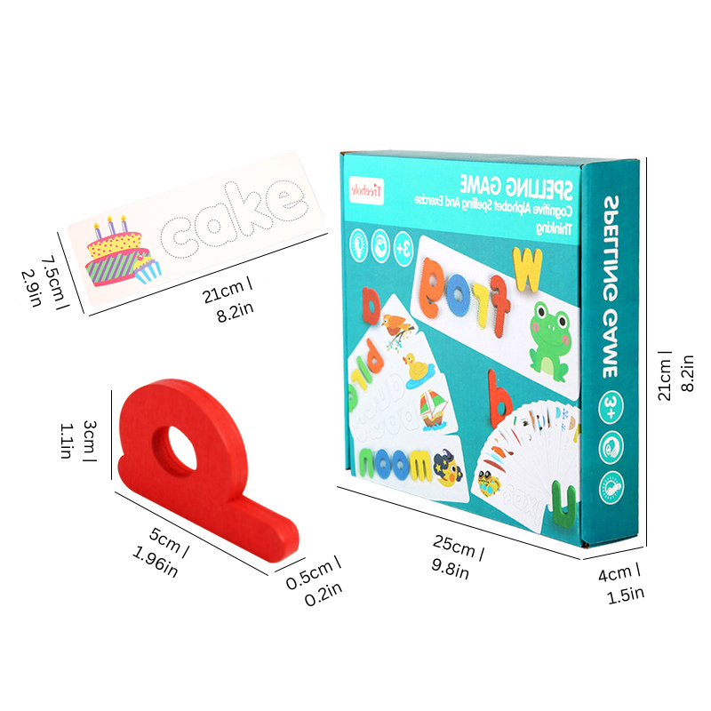 Lernspielzeug Holzbuchstaben Pädagogisches Spielset