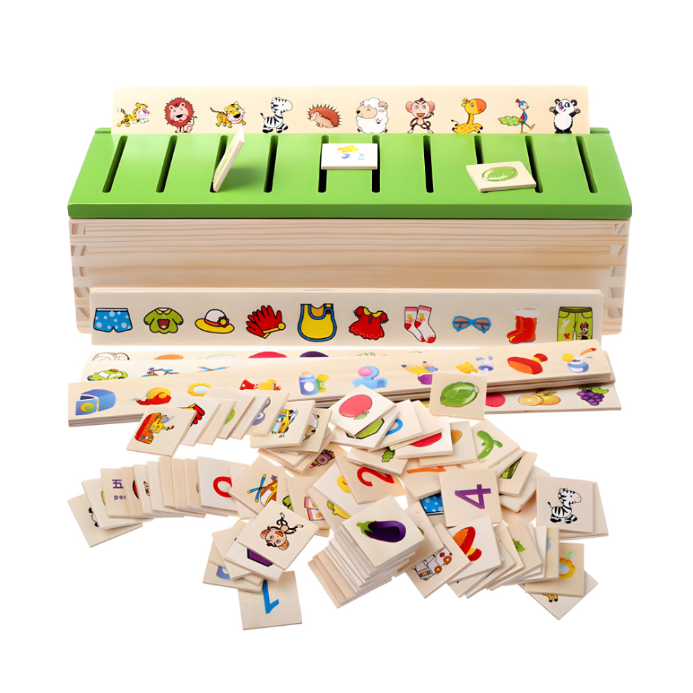 Holz Lernspielzeug Kinder Farben Formen Sortieren