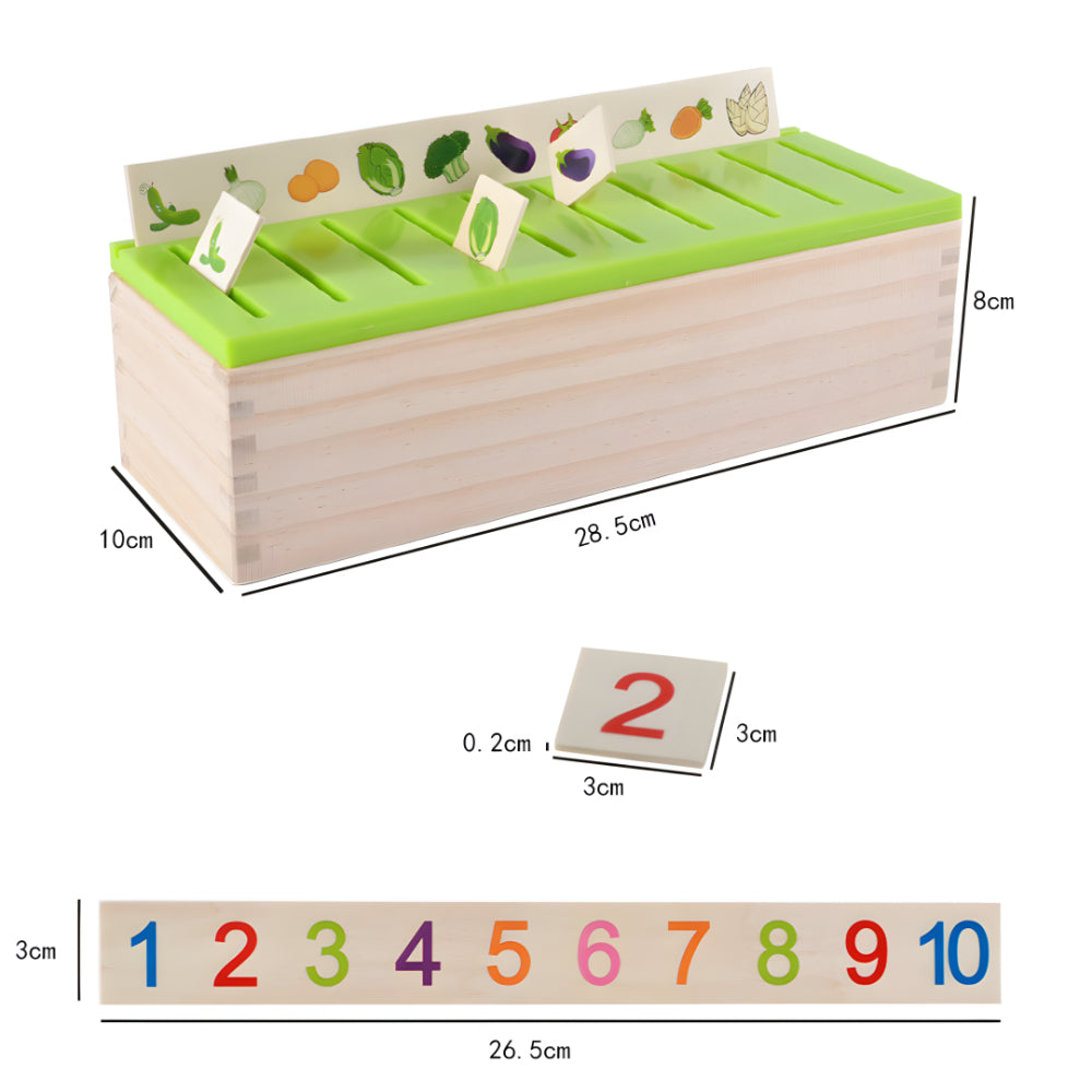 Holz Lernspielzeug Kinder Farben Formen Sortieren
