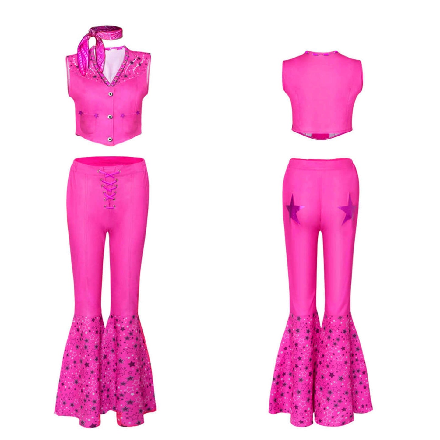 Halloween Kostüm Cowgirl Mädchen Polyester Set