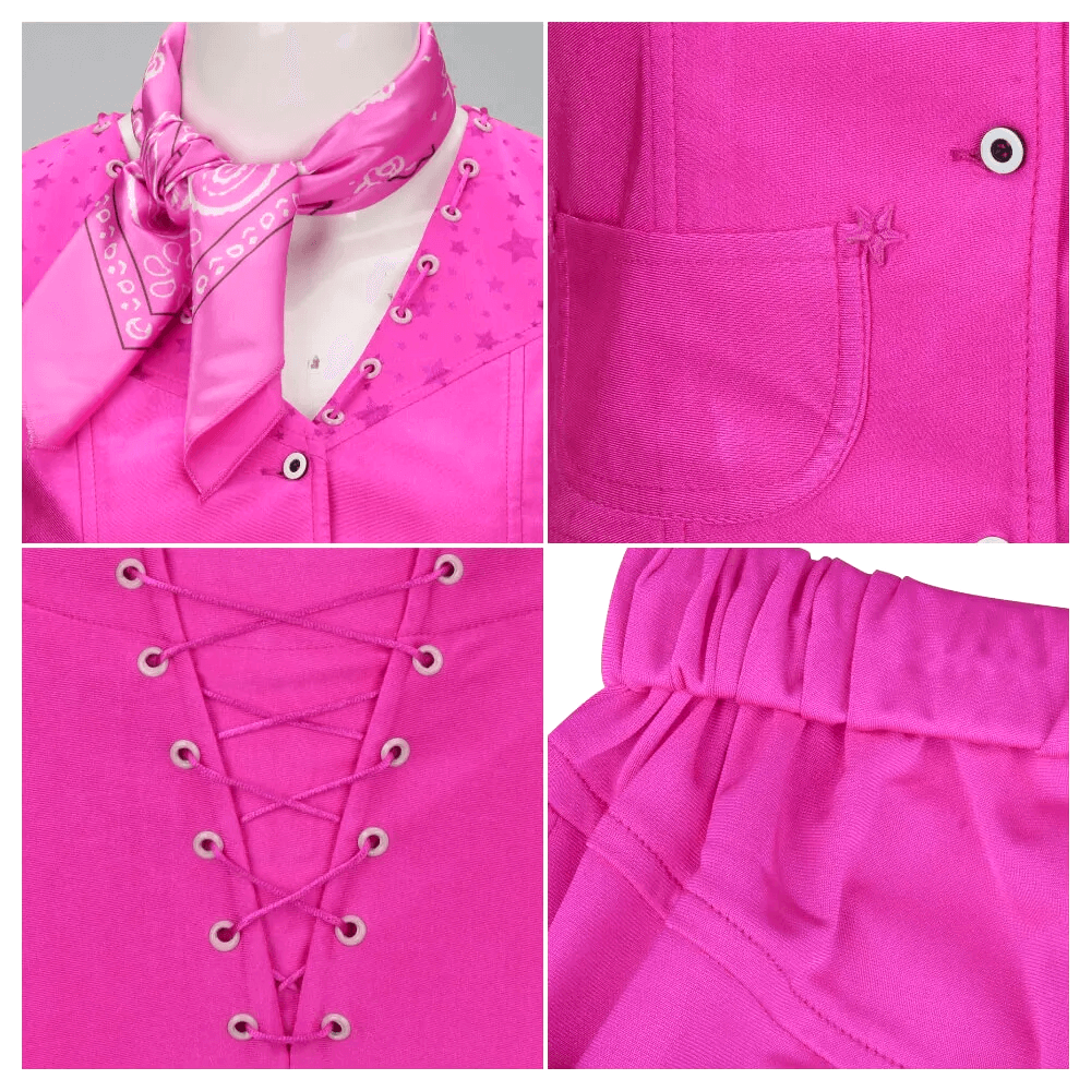 Halloween Kostüm Cowgirl Mädchen Polyester Set