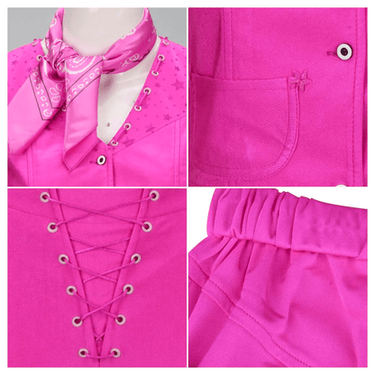 Halloween Kostüm Cowgirl Mädchen Polyester Set