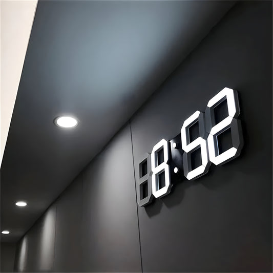 LED Digitale Wanduhr Modernes 3D Design