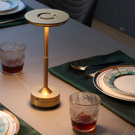 Moderne Schwarze LED Tischlampe dimmbar