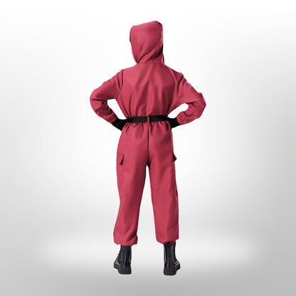 Halloween Kostüm Polyester Uniform Overall Maske