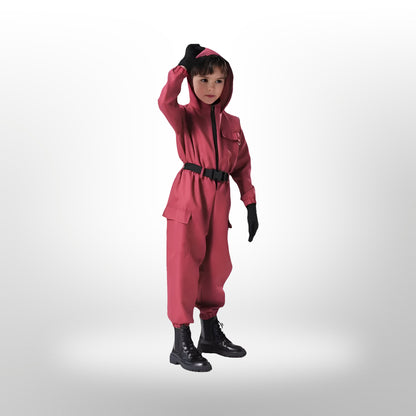 Halloween Kostüm Polyester Uniform Overall Maske