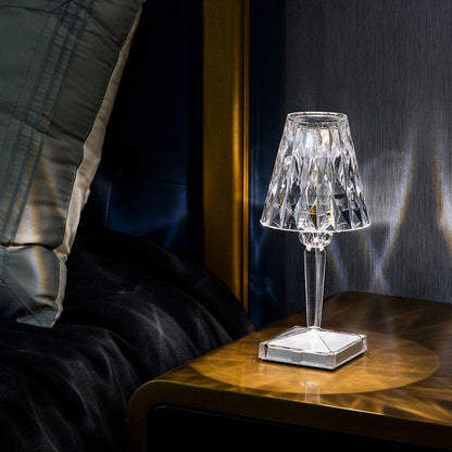 LED Kristall Tischlampe aus Acrylglas Modern