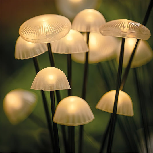 Solar Gartenleuchte Pilz Design für Außenbereich