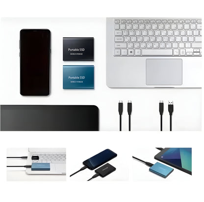 Externe SSD Tragbar USB-C 2TB Speicher