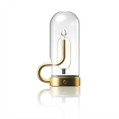 Glas LED Tischlampe mit Magnet Pendellicht