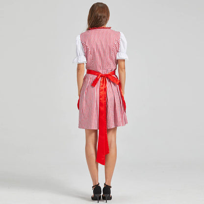 Damen Oktoberfest Dirndl Kleid 2025 | mit Dirndl Bluse