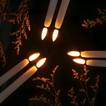 LED Stabkerzen mit Fernbedienung Set