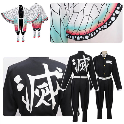 Kostüm Kinder Schmetterling Anime Kimono Cape Set Halloween Cosplay