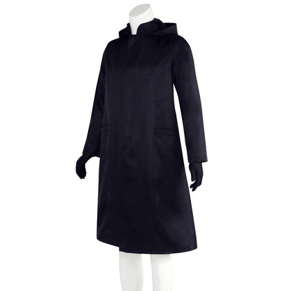 Schwarzes Kapuzen Kostüm Unisex Halloween Outfit