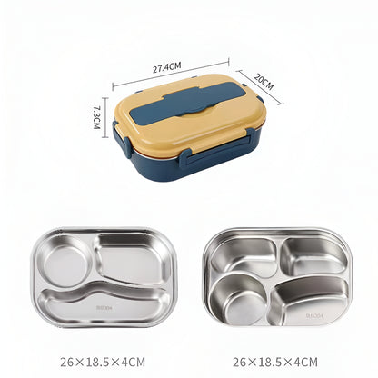 Edelstahl Lunchbox Auslaufsicher Mehrfachfächer