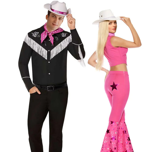 Halloween Western Paarkostüm Polyester Set