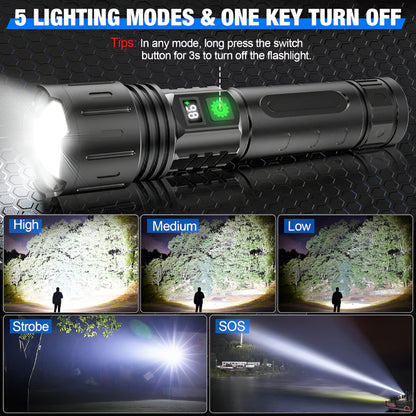 LED Taschenlampe Aluminium Wasserdicht Outdoor